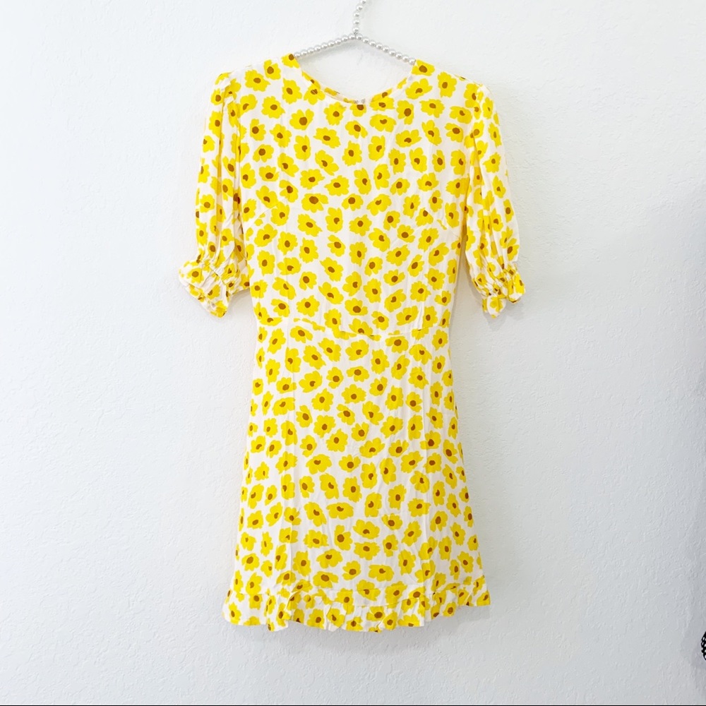 Faithfull The Brand Florence Floral Mini Dress XS